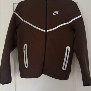 Nike Chocolate Brown Jacket with White Details
